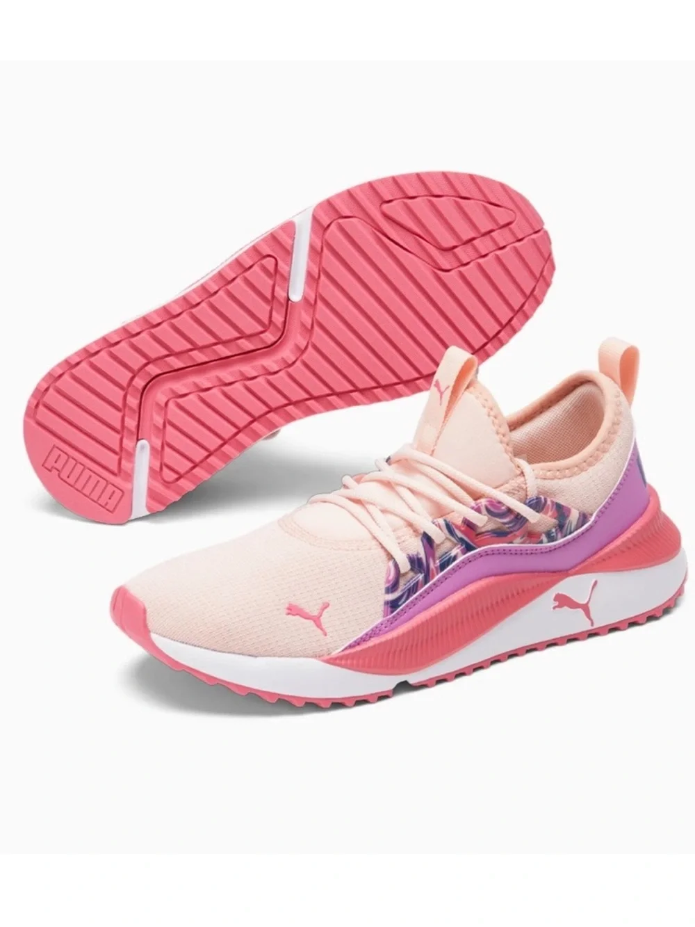 Puma Pacer Future Women's Sneakers - Light Pink & Hot Pink & Purple
